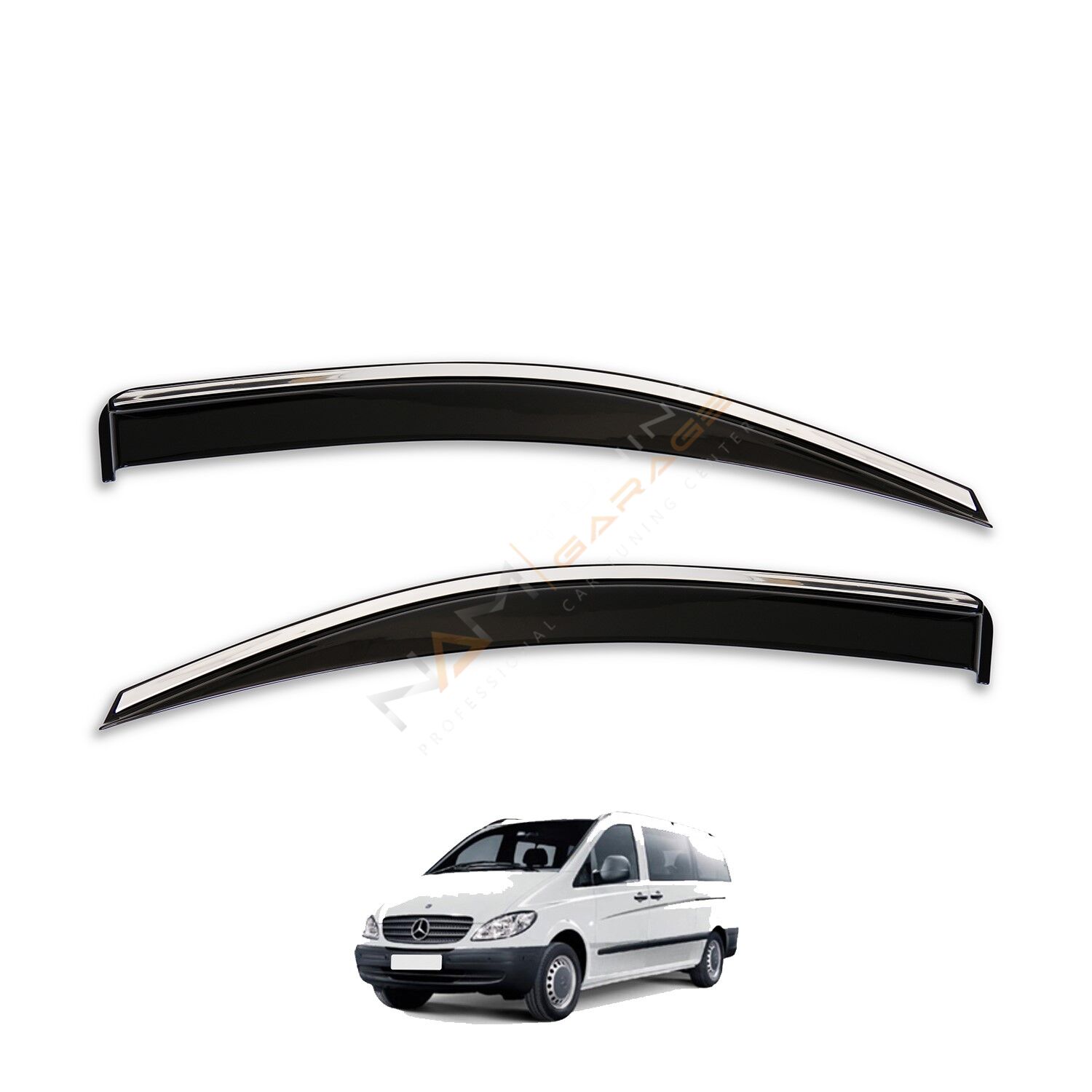 Mercedes Vito Kromlu Cam Rüzgarlığı 2 Parça 2004-2010 arası