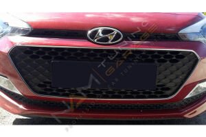 Hyundai i20 Krom Ön Panjur Çerçevesi 2014-2018 Paslanmaz Çelik