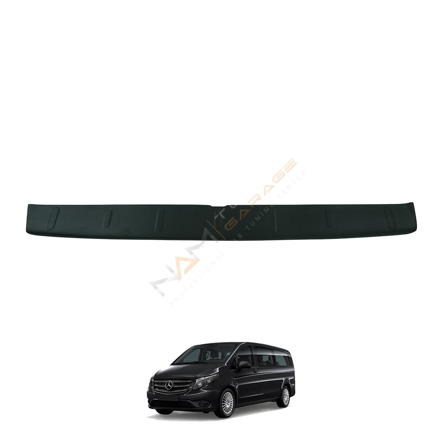 Mercedes Vito Arka Tampon Eşiği 2015-2020 arası Tampon Üstü Koruma Parlak / Mat Siyah