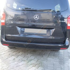 Mercedes Vito Arka Tampon Eşiği 2015-2020 arası Tampon Üstü Koruma Parlak / Mat Siyah