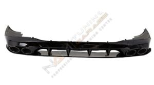 MERCEDES W118 CLA IÇIN UYUMLU CLA45 DIFÜZÖR & EGZOZ SETI (SIYAH EGZOZ ILE)