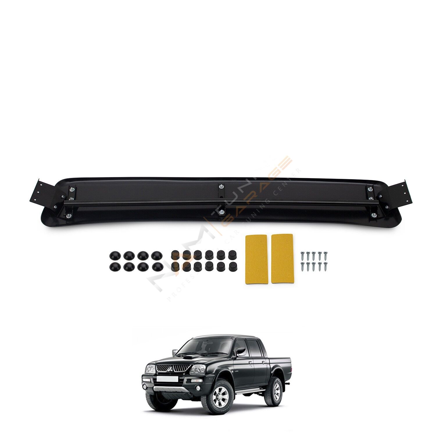 Mitsubishi L200 Ön Cam Güneşliği 1996-2006 arası Parlak Siyah