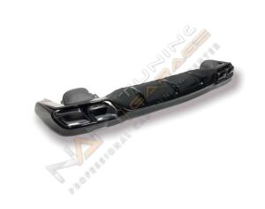 Mercedes W213 E Serisi E63 Siyah Difüzör & Egzoz Seti (AMG Uyumlu) 2017+ & Siyah Egzozlar Dahil