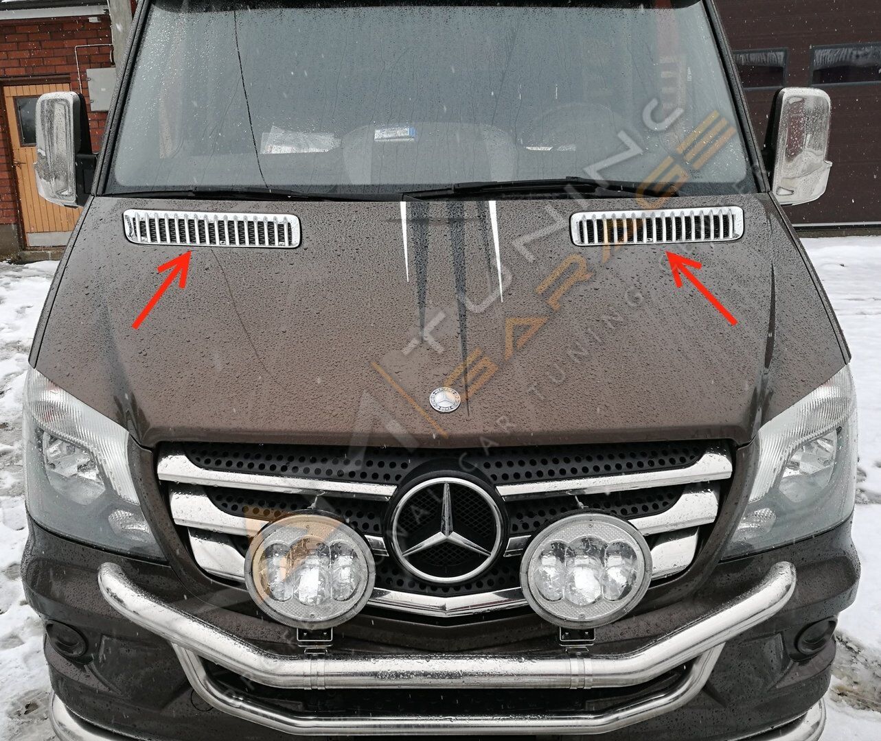 Mercedes Sprinter Kaput Izgarası 2006-2018 ABS Krom