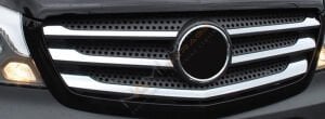 Mercedes Sprinter Ön Panjur Kromu 2013-2018 Paslanmaz Çelik 5 parça