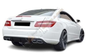 MERCEDES W207 E COUPE 2014-2016 IÇIN UYUMLU DIFÜZÖR VE SILVER EGZOZ SETI