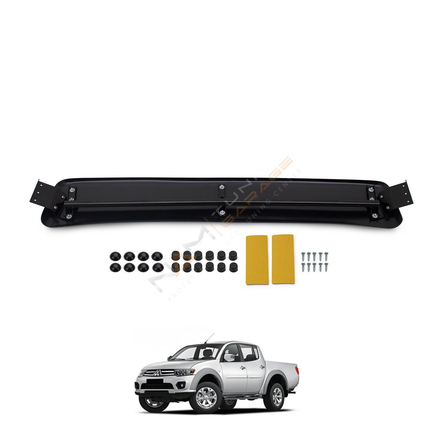 Mitsubishi L200 Ön Cam Güneşliği 2007-2014 arası Parlak Siyah